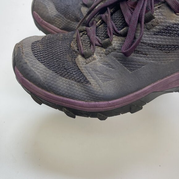 Salomon Outline Goretex Trail Running Hike Purple/black 6 US (4.5*UK) Read* - Picture 8 of 16